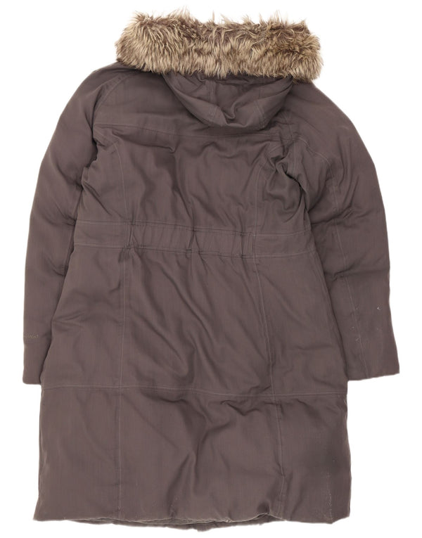 Cappotto imbottito con cappuccio da donna The North Face UK 16 grande nylon grigio
