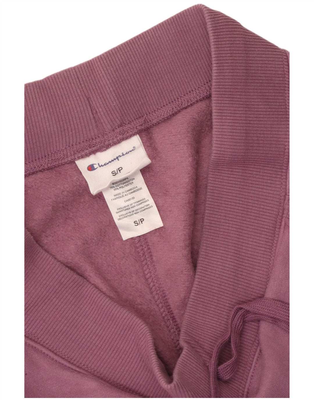 CHAMPION Pantaloni da tuta da donna Joggers UK 10 Small Viola Cotone