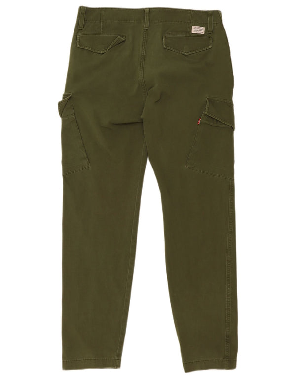 Pantaloni cargo slim da uomo Levi's W31 L30 in cotone verde