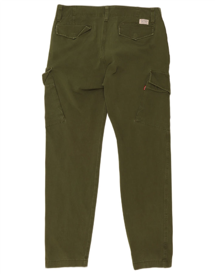 Pantaloni cargo slim da uomo Levi's W31 L30 in cotone verde