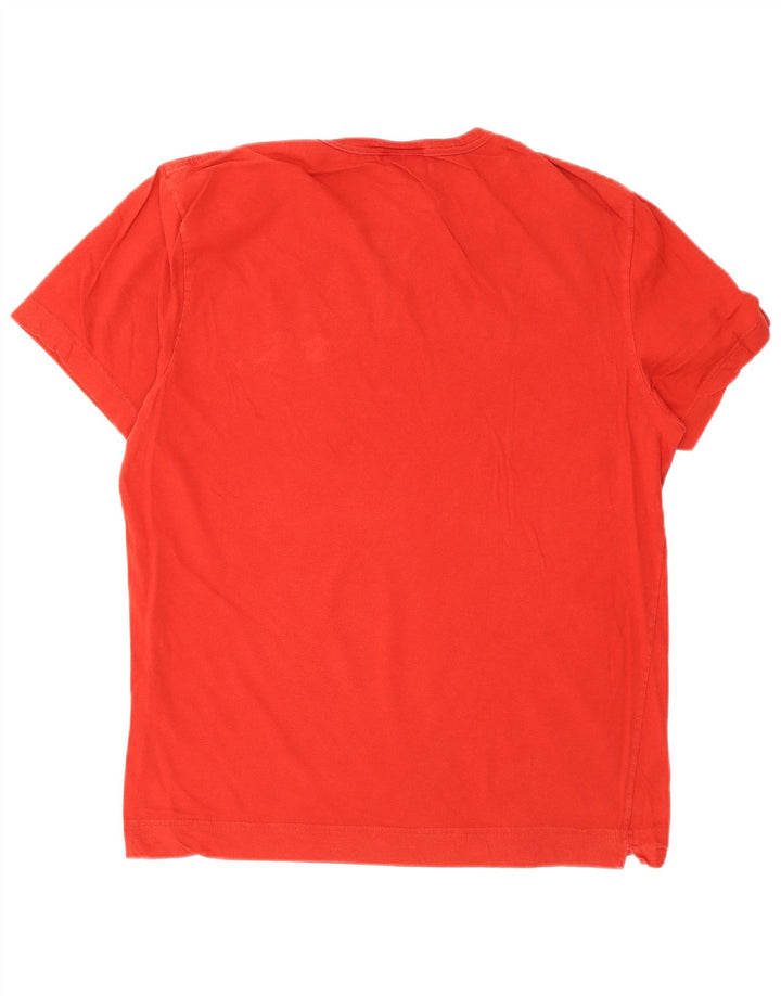 T-shirt da uomo Lacoste taglia 4 taglia media rossa in cotone