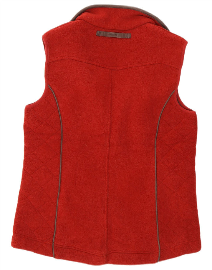 Gilet in pile da donna Musto UK 14 Large Bordeaux Poliestere