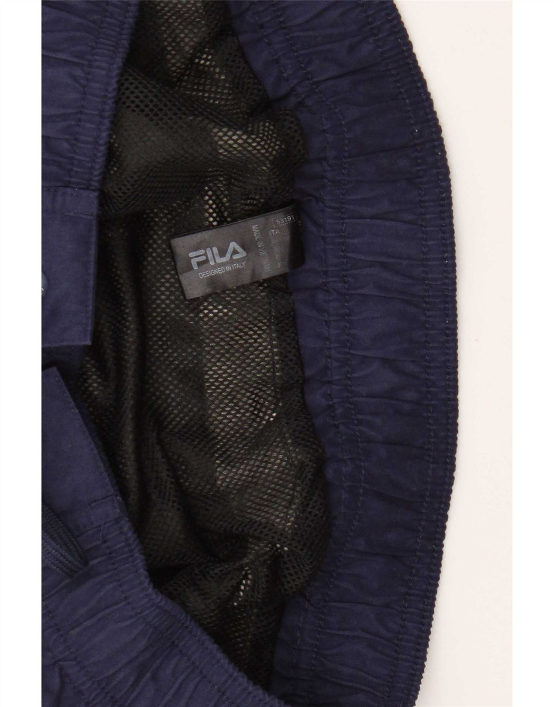 Pantaloncini da bagno grafici da uomo Fila Small in poliestere color block grigio