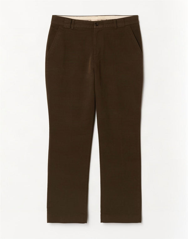Pantaloni da abito dritti da uomo Barbour W36 L31 cotone kaki