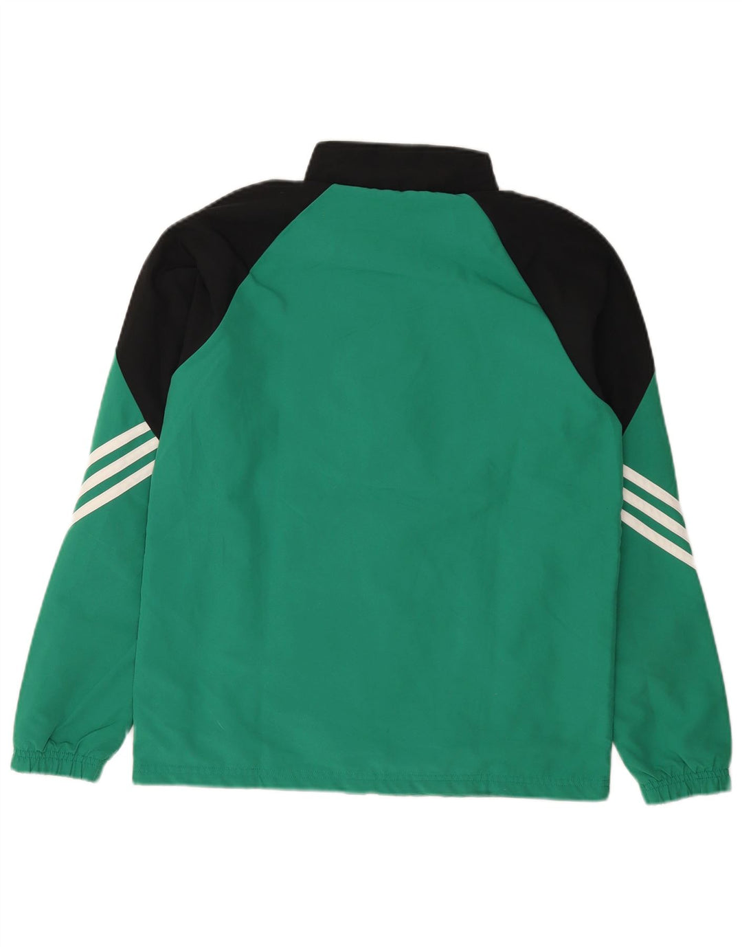 Giacca da tuta da ragazzo Adidas 13-14 anni XL Verde Colourblock Poliestere