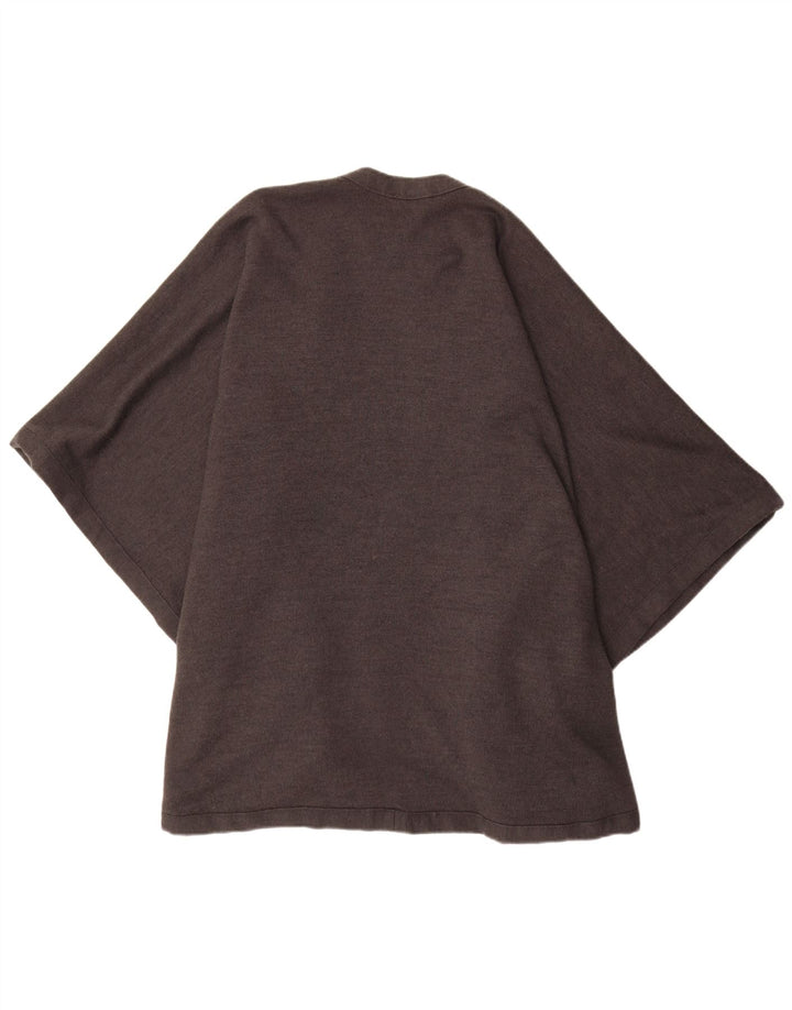 CELLINI Maglione cardigan poncho da donna taglia unica grigio color block