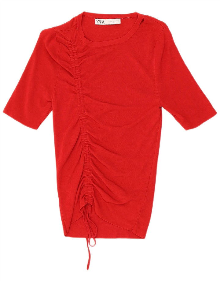 Camicetta Zara da donna Top UK 8 piccola rossa