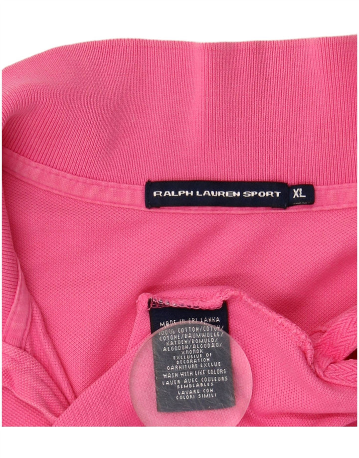 Polo da donna RALPH LAUREN UK 18 XL cotone rosa