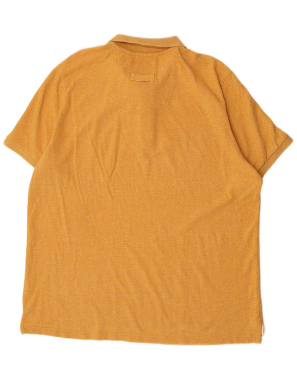 Polo da uomo Fat Face 3XL in cotone giallo