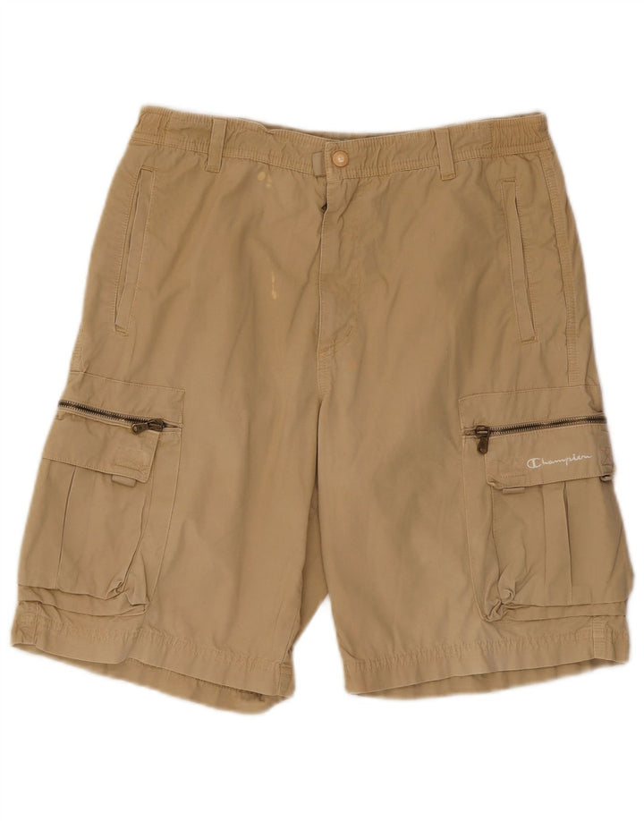 Pantaloncini cargo da uomo Champion medi W30 in cotone beige