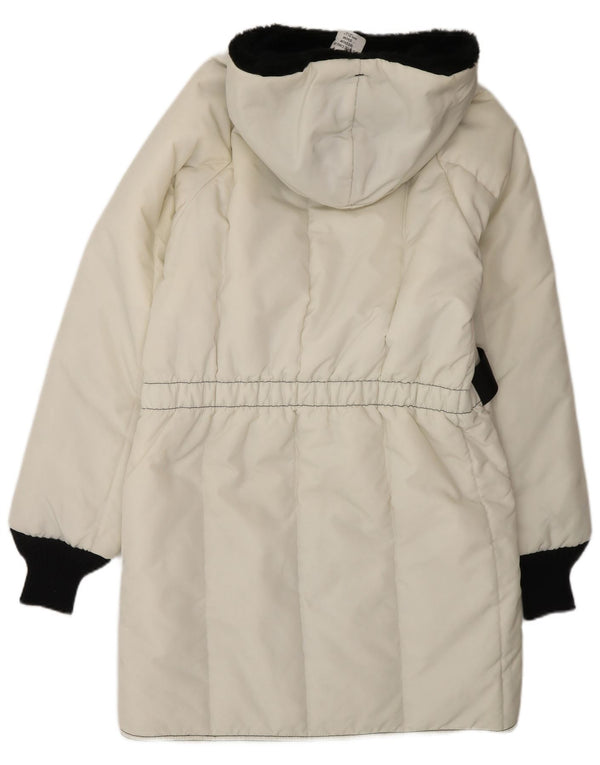 Refrigiwear Cappotto imbottito Cruzcampo da donna UK 14 Medium Off White Colourblock