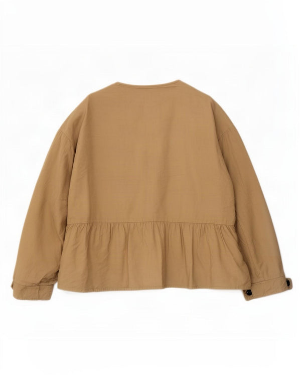 Giacca Utility Zara da donna UK 16 Large Beige Viscosa