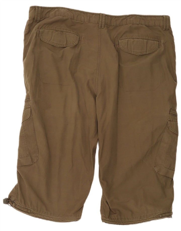 Pantaloncini cargo da uomo Marks & Spencer W38 XL cotone kaki