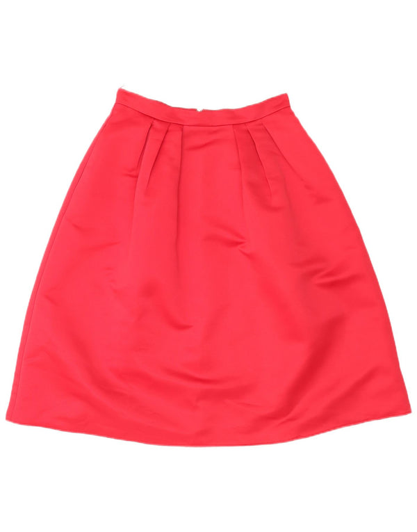 Gonna a trapezio a vita alta da donna Pinko UK 12 media W26 poliestere rosso