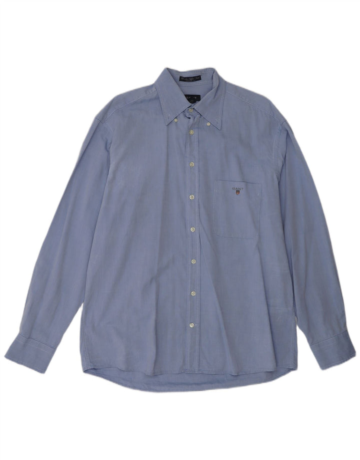 GANT Camicia Regular Fit da Uomo Large in Cotone Blu