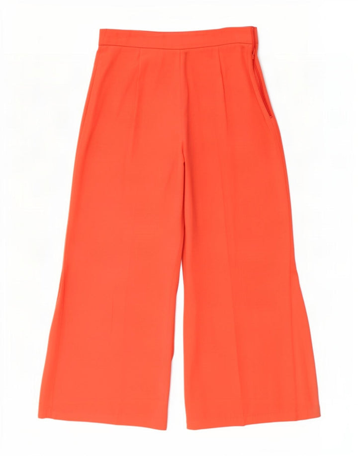 Pantaloni Capri a gamba larga da donna Zara medi W28 L22 poliestere arancione