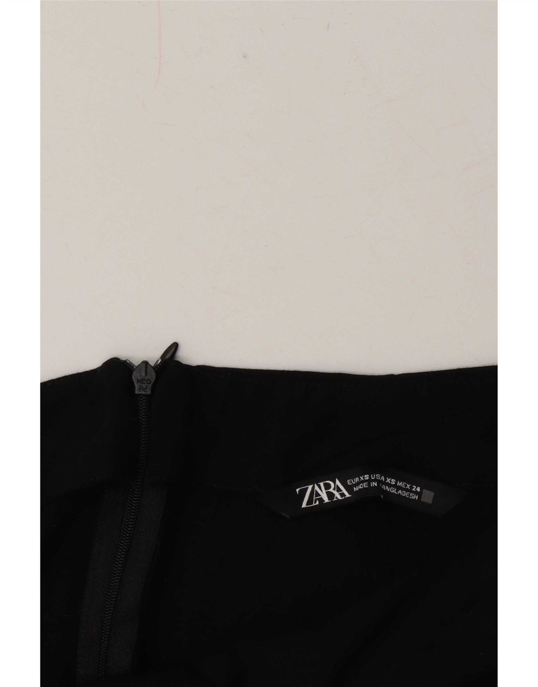 Gonna midi Zara da donna XS W24 Nera