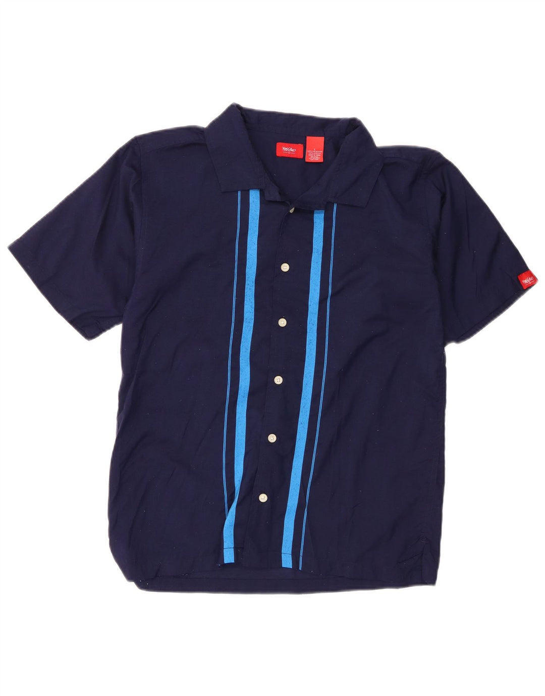 Camicia a maniche corte da bambino Mossimo 14-15 anni a righe grandi blu navy
