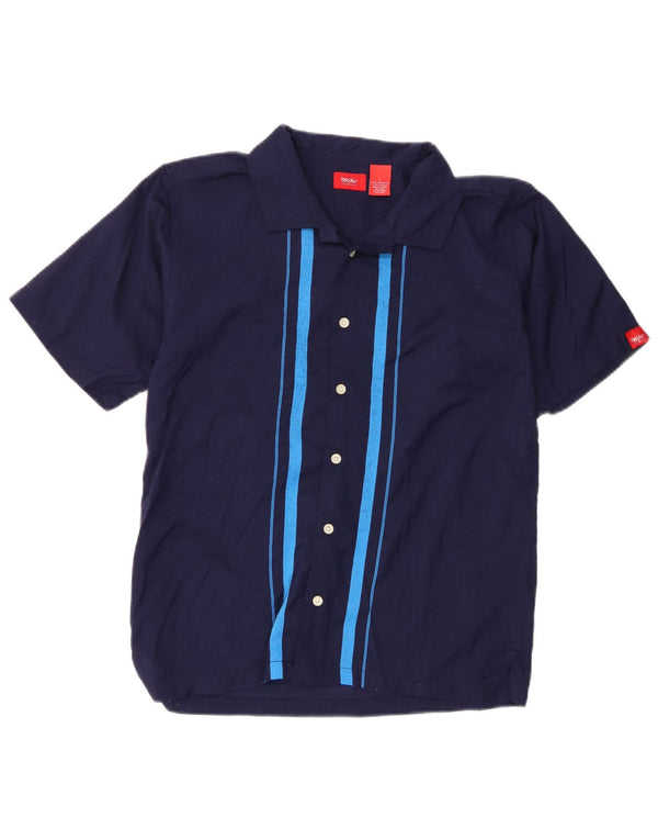 Camicia a maniche corte da bambino Mossimo 14-15 anni a righe grandi blu navy