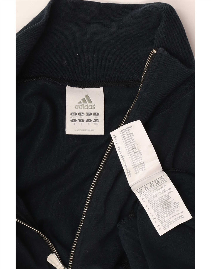 Giacca da tuta da uomo Adidas UK 40/42 Medio Blu Navy Cotone