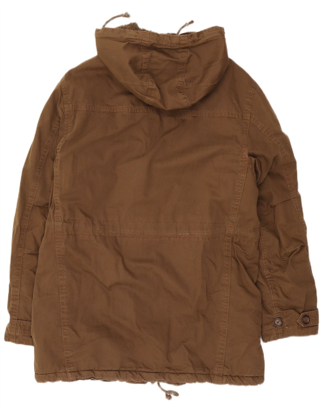Giacca Parka con cappuccio da uomo Tommy Hilfiger UK 38 Cotone marrone medio