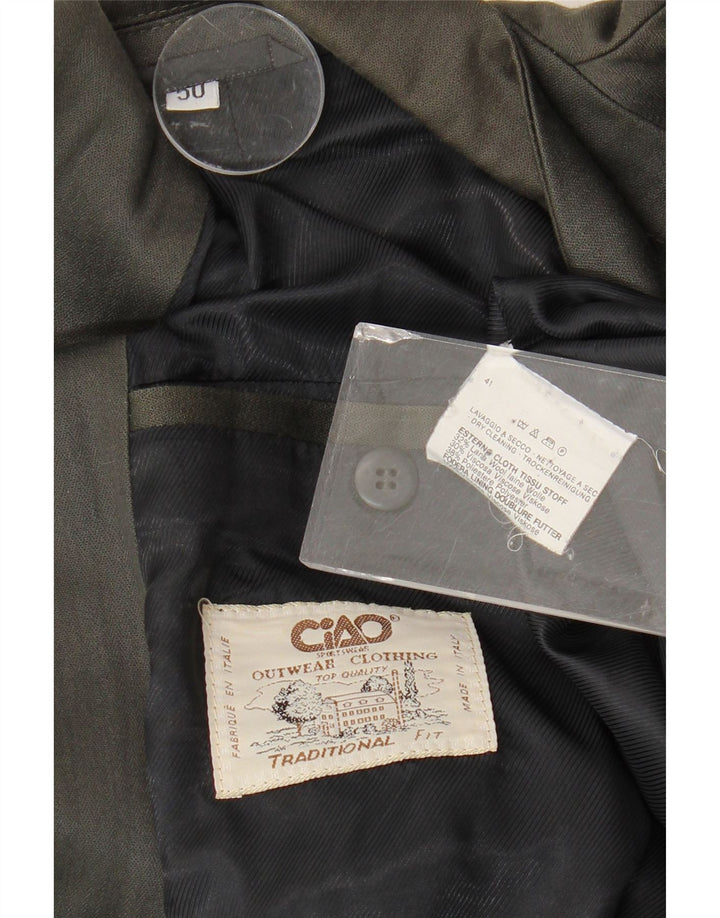 Giacca Blazer Doppiopetto Uomo Ciao IT 50 Large Grigio Lana