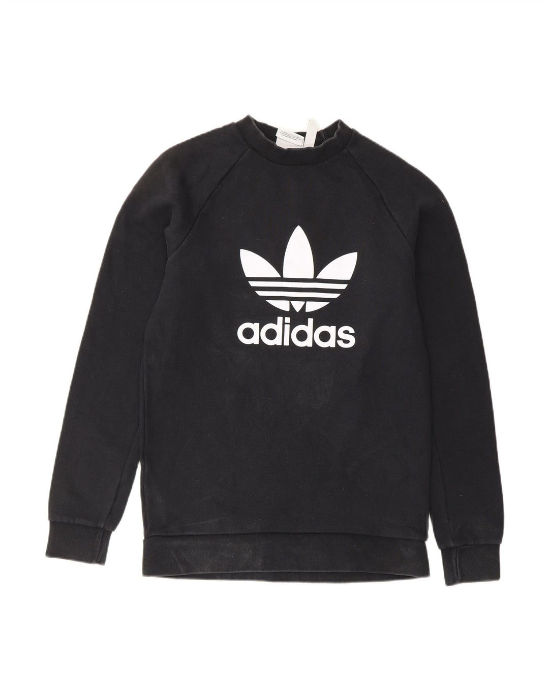 ADIDAS Mens Graphic Sweatshirt Jumper XS Black Cotton