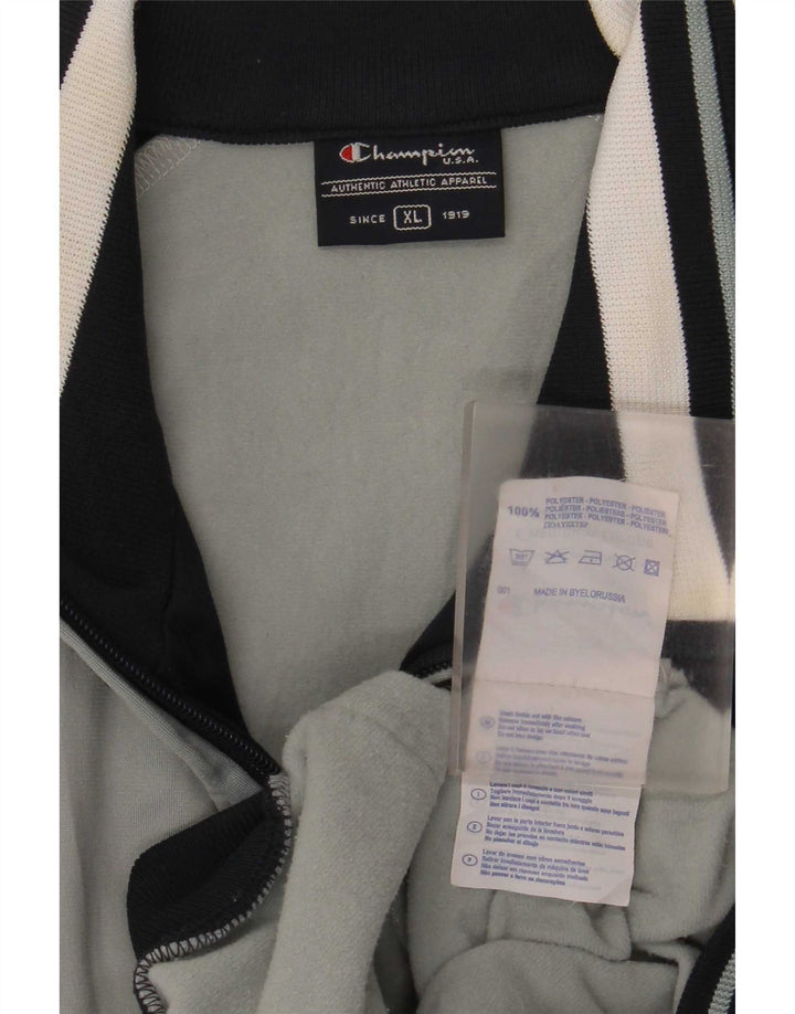 Giacca da tuta da uomo Champion XL Poliestere color block grigio