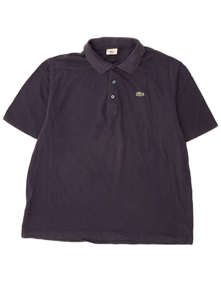 Polo da uomo Lacoste taglia 7 XL in cotone blu navy