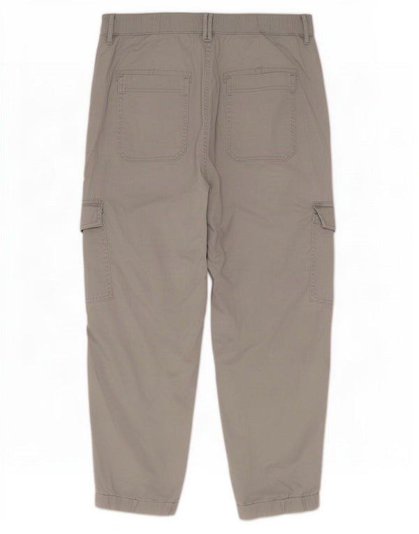 Pantaloni cargo corti Marks & Spencer da donna UK 14 medi W30 L25 grigi