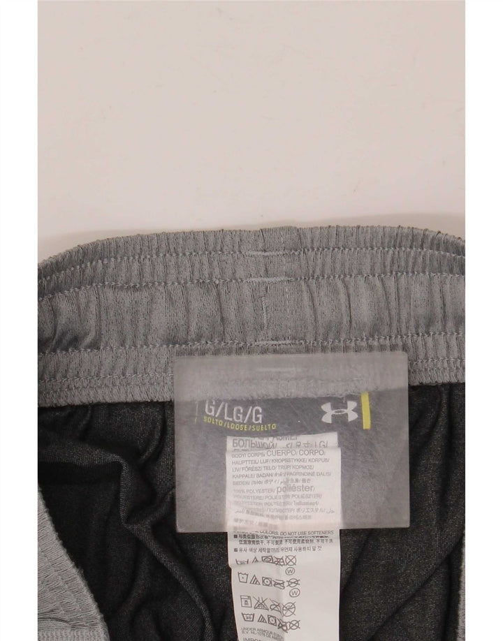Pantaloni da tuta da uomo Under Armour Large in poliestere color block grigio