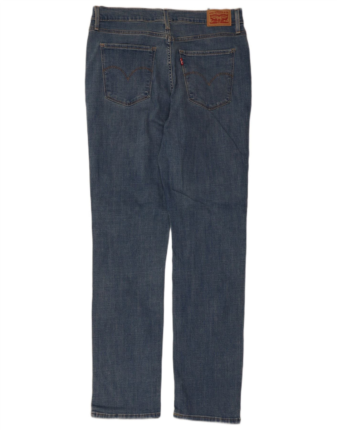 Jeans dritti a vita alta Levi's 724 da donna W32 L32 cotone blu