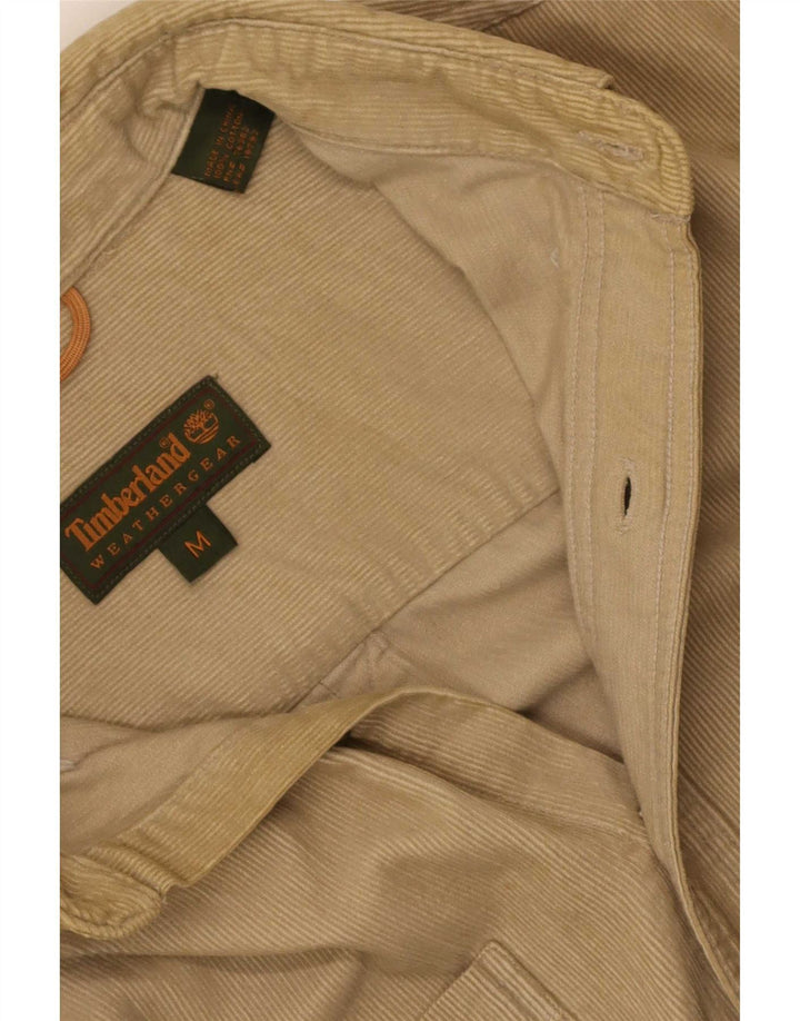Camicia in velluto a coste da uomo Timberland in cotone beige medio