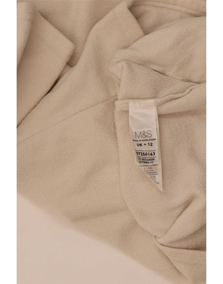 Giacca in pile da donna Marks & Spencer UK 12 Poliestere beige medio