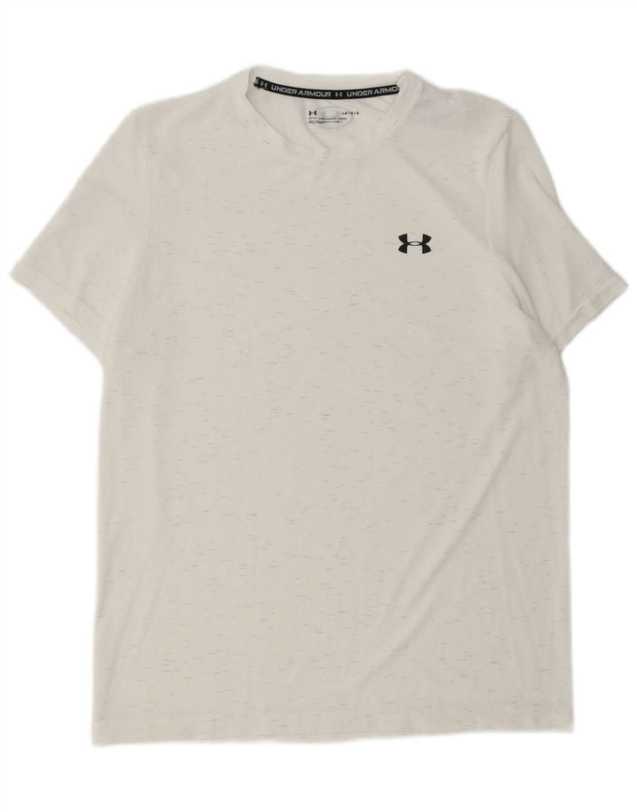 T-shirt da uomo Under Armour Top grande nylon chiazzato bianco