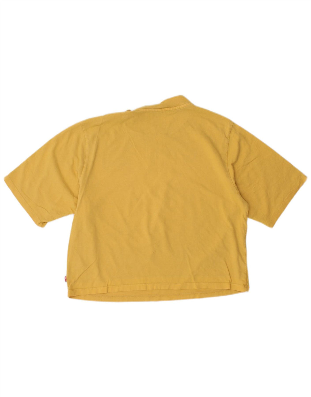 T-shirt corta oversize da donna LEVI'S UK 6 XS cotone giallo