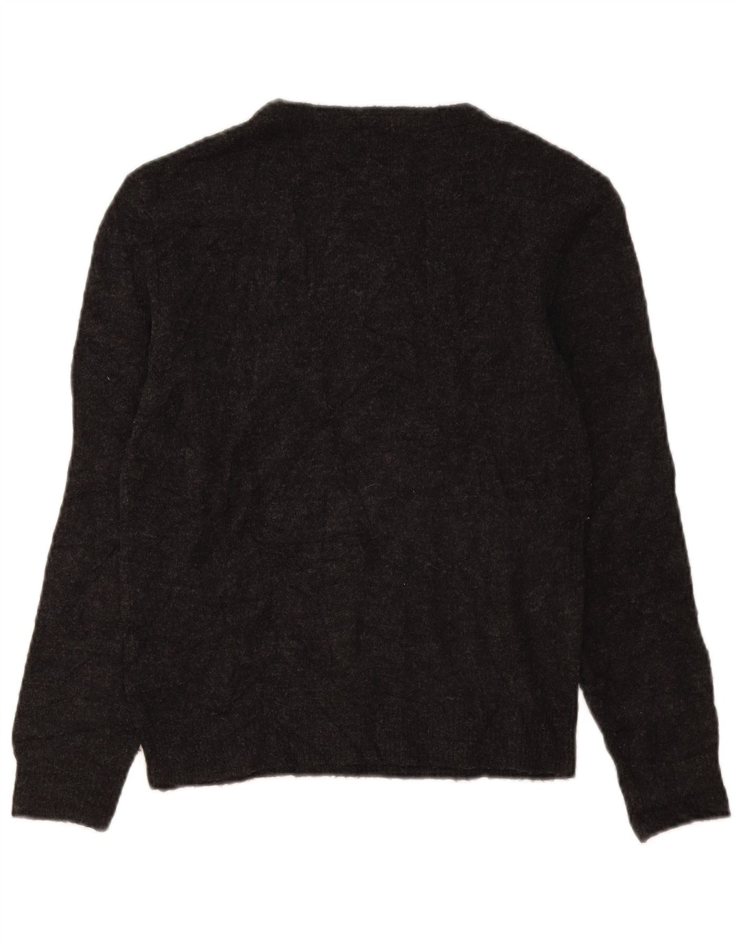 Maglione da donna con scollo a barca con grafica Marks & Spencer UK 10 piccolo grigio