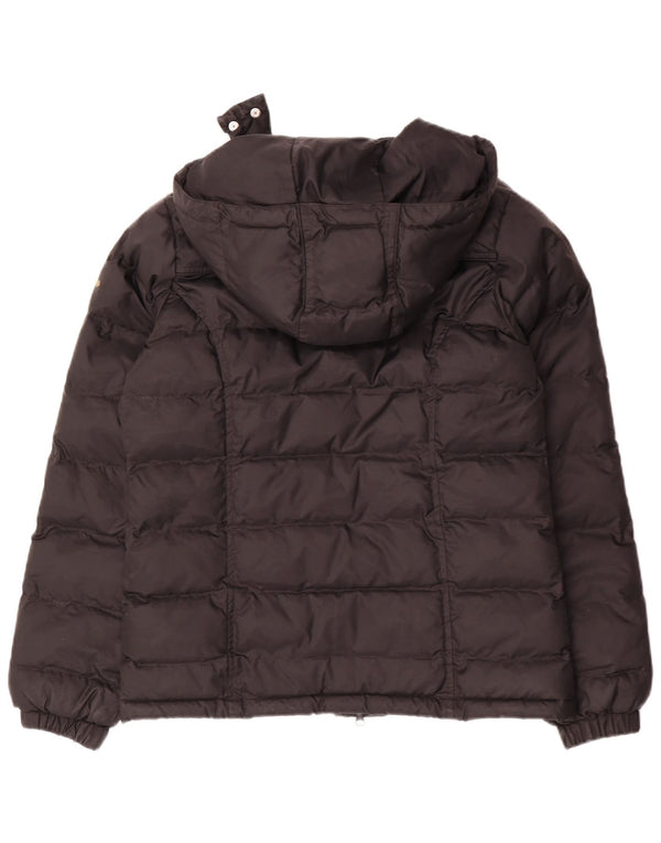 Giacca imbottita oversize con cappuccio da donna Lee UK 6 XS nera in poliammide