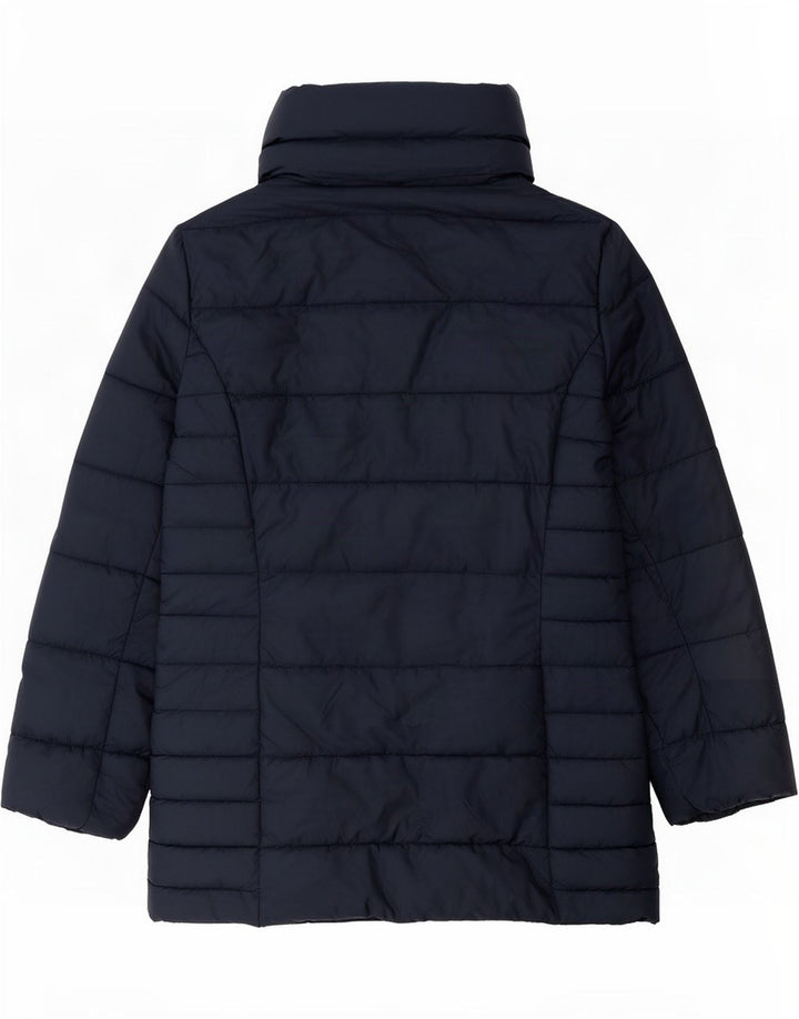Cappotto imbottito da donna Marks & Spencer UK 12 medio poliestere blu navy