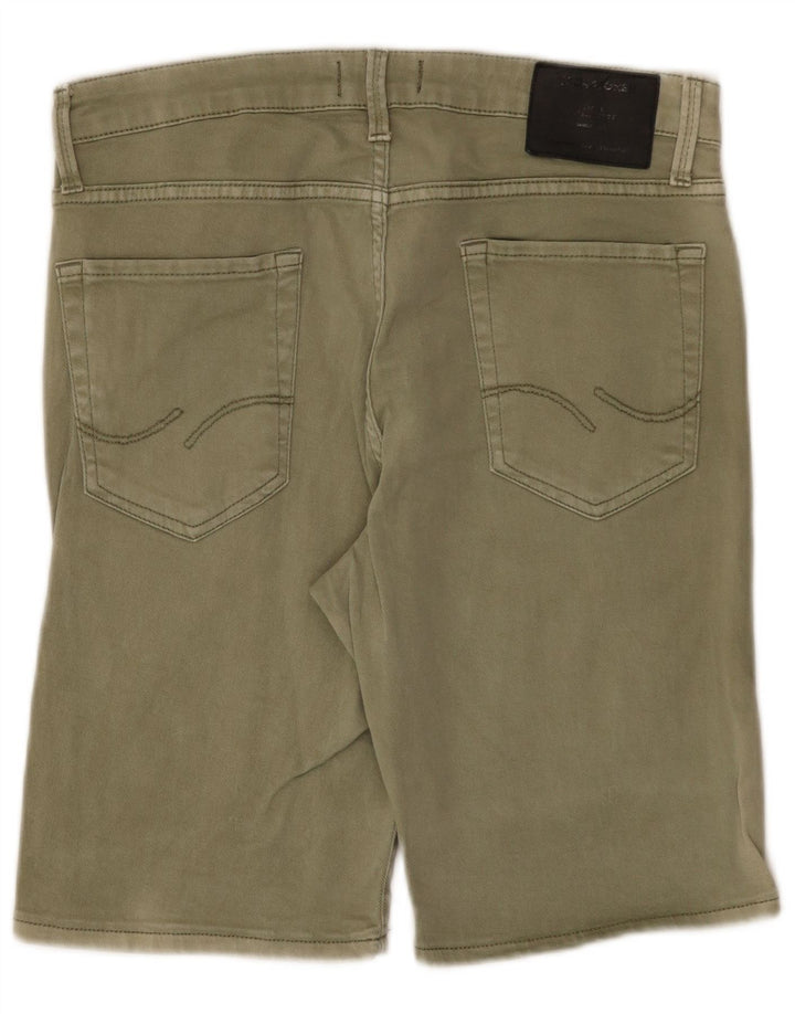 Pantaloncini di jeans da uomo Jack & Jones grandi W34 kaki