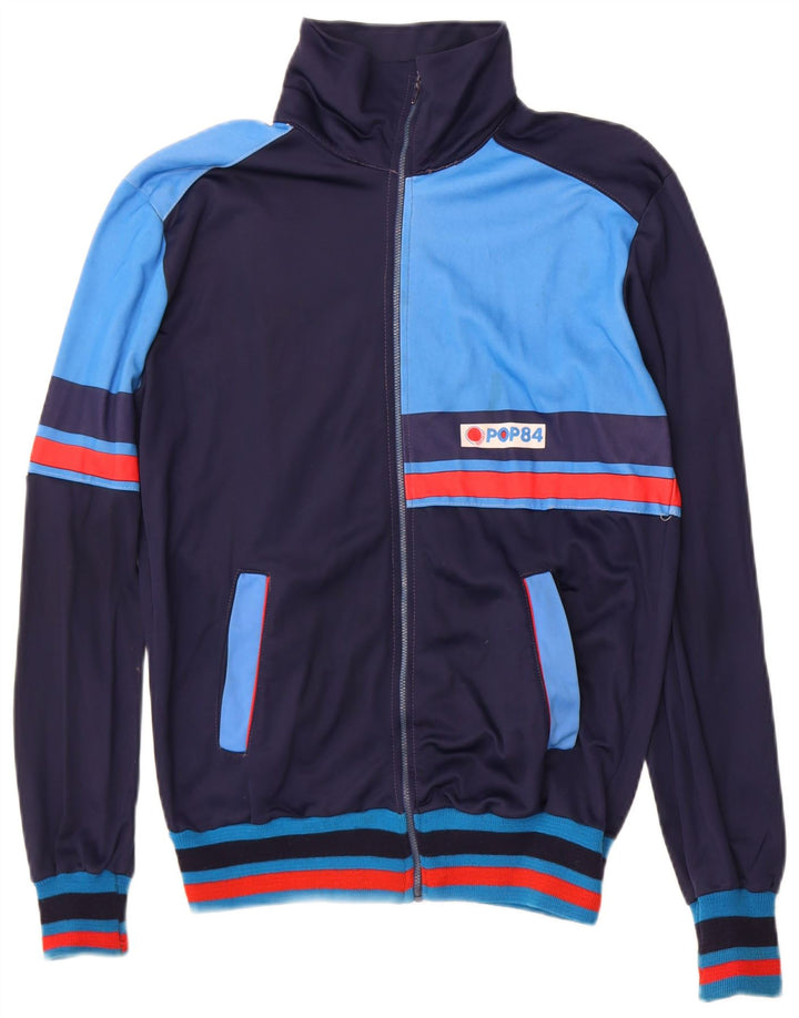Giacca da ginnastica da uomo POP 84 piccola color block blu navy