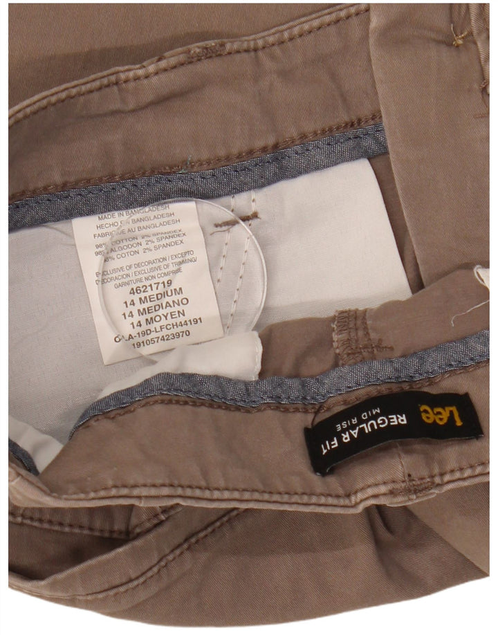 Pantaloncini casual da donna a vita media con vestibilità regolare LEE US 14 XL W32 cotone grigio