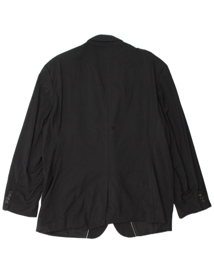 Giacca blazer a 2 bottoni HUGO BOSS Guabello da uomo UK 40 grande in viscosa nera