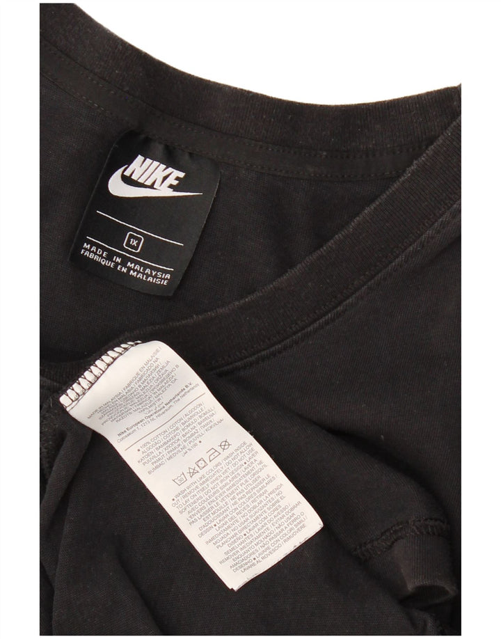 T-shirt grafica da uomo Nike Top XL in cotone nero
