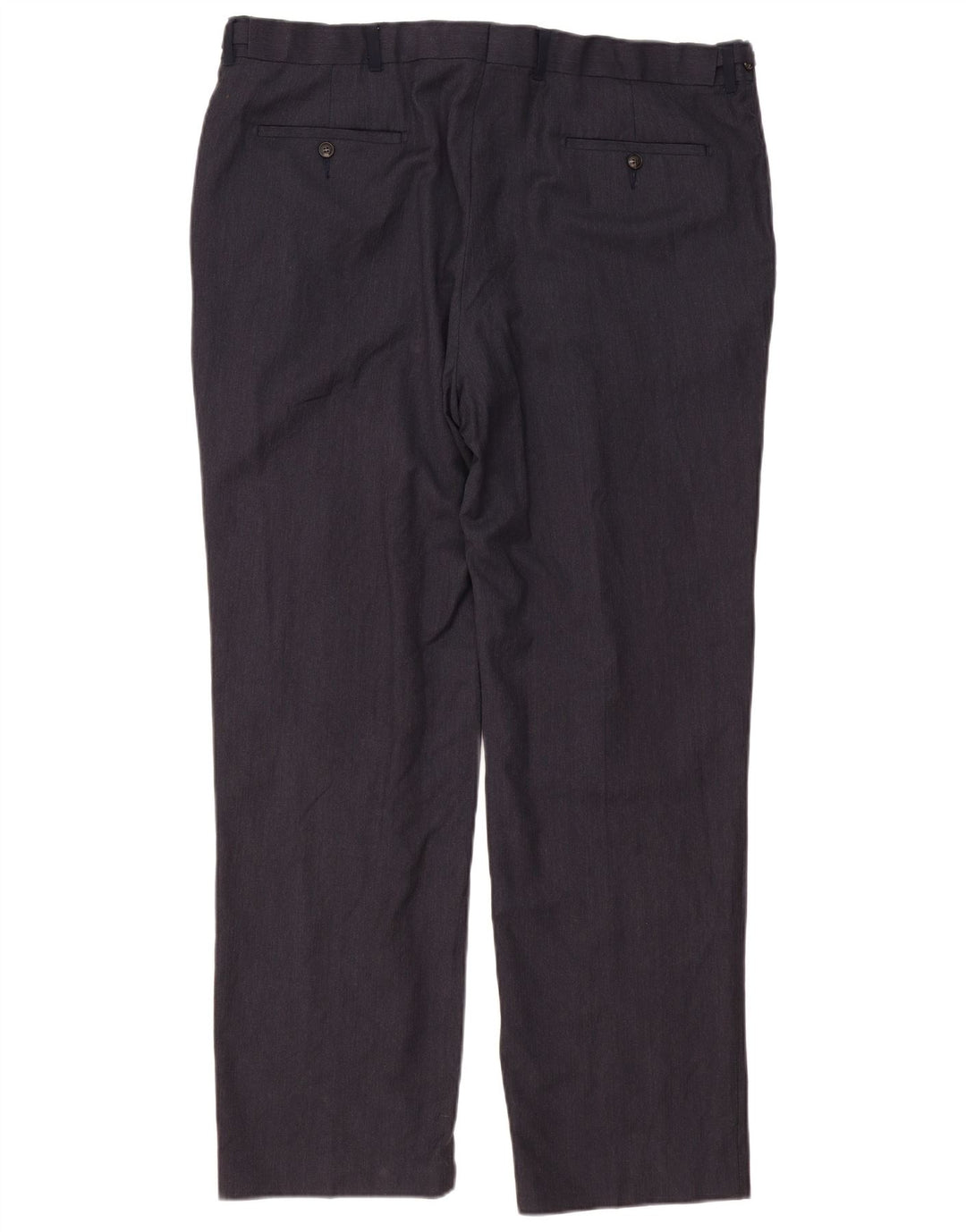 Pantaloni da abito vestibilità regolare da uomo Marks & Spencer W42 L33 lana blu navy