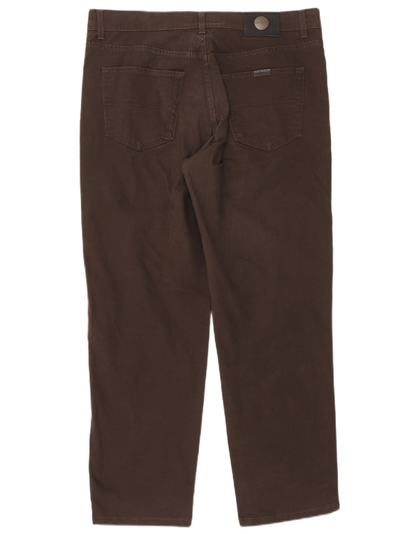 Jeans Dritti Uomo TRUSSARDI W40 L30 Cotone Marrone