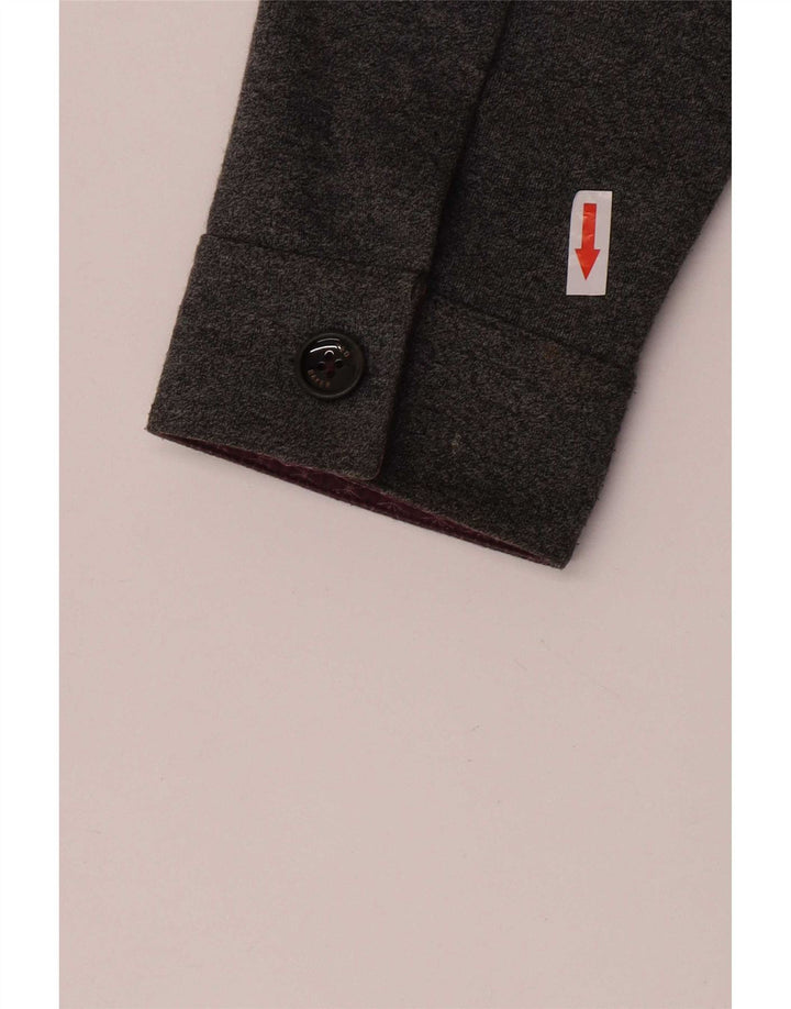 Giubbotto bomber da uomo Ted Baker taglia 4 grande poliestere grigio