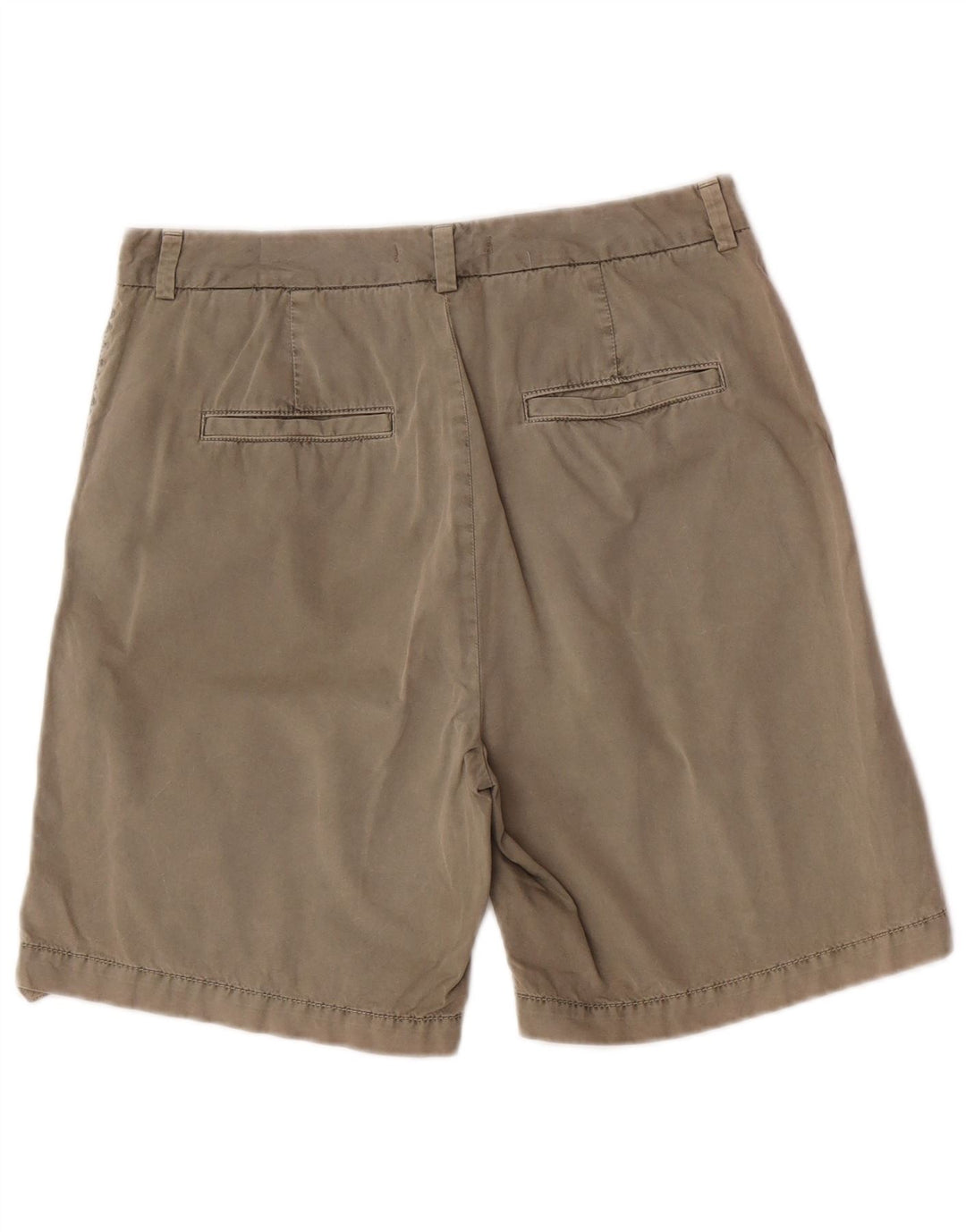 Pantaloncini chino da donna Marks & Spencer UK 12 medi W30 cotone kaki