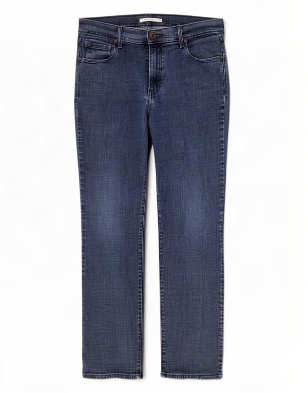 Jeans dritti Levi's 505 da donna W31 L30 cotone blu navy