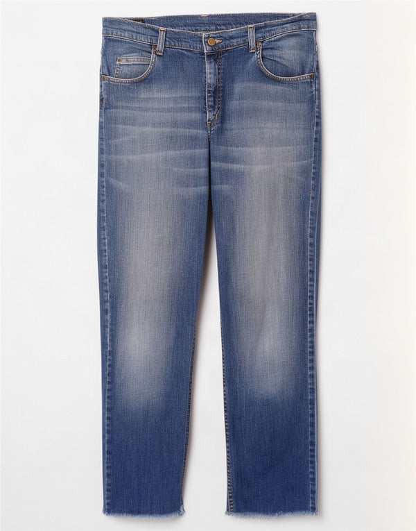 Jeans dritti Brooklyn da donna Lee W36 L30 cotone blu